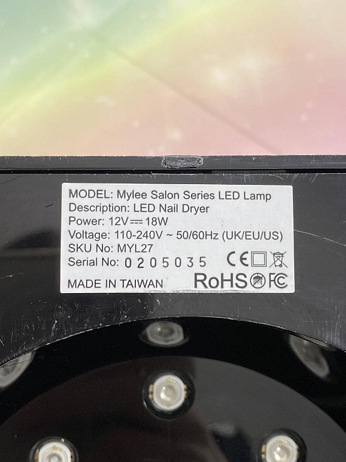Б/В Професійна UV/LED лампа для манікюру Mylee PRO Salon Series (чорна) Київ - фото 5
