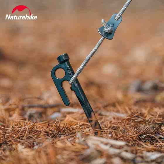 Кілок сталевий Naturehike CNH22ZP018, 30 см, чорний Киев