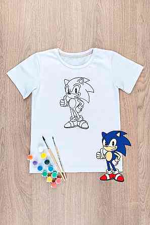 Футболка-розмальовка дитяча "Сонік" Юрма одяг Київ