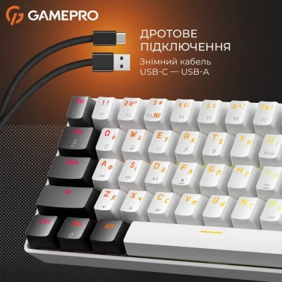 Клавіатура GamePro Genesis Infinity MK130BW Outemu Swithes USB White (MK130BW) Вінниця - фото 11