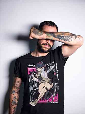 Футболка аниме Блич оверсайз (S/M/L) Черний AnimeJ0283 Днепр