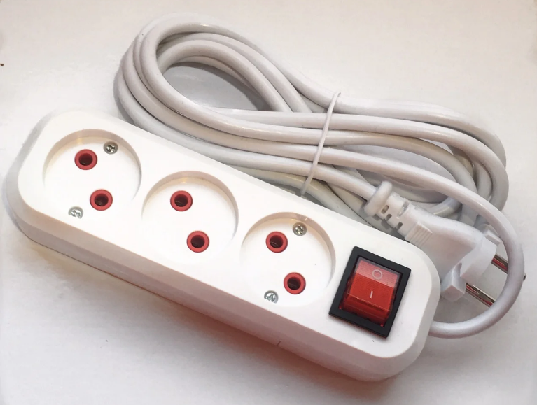 Подовжувач 3-ий з кнопкою 3м 5833-2 "Светоприбор" Харків - фото 1