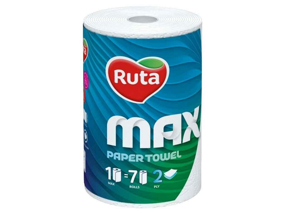 Рушники паперові Max 1рул 2шар ТМ Рута Київ - фото 1