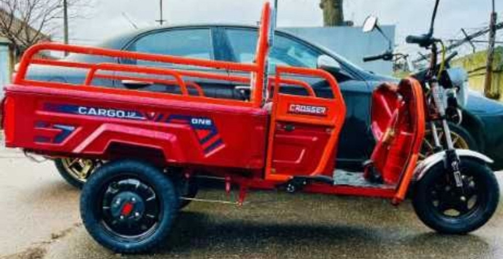 Электротрицикл грузовой Crosser CARGO 12 60V/32Ah/1000W 2025-Красный. Харьков - изображение 7