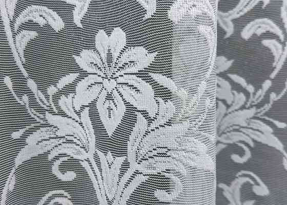 Тюль VR-Textil 1202т Преміум Жакард Білий 200х240 см (42-0862) Київ