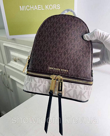 Женский рюкзак Michael Kors Rhea Zip mini (1224) Lux Киев - изображение 7