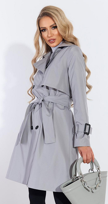 Стильний тренч у шоколадному кольорі (50) Київ - фото 1