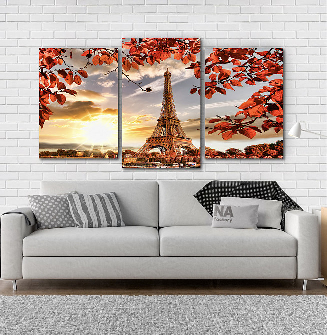 Модульная картина Париж Осень Art-189_3 Киев - изображение 2