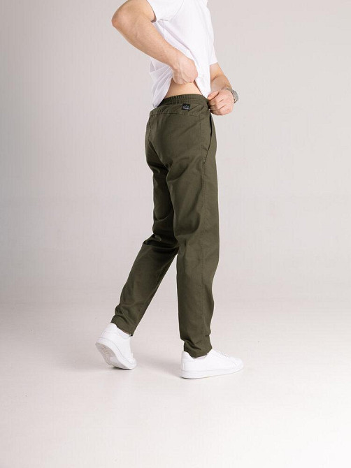 Коттоновые брюки мужские весенние осенние хаки с карманами Pobedov Step Киев - изображение 2
