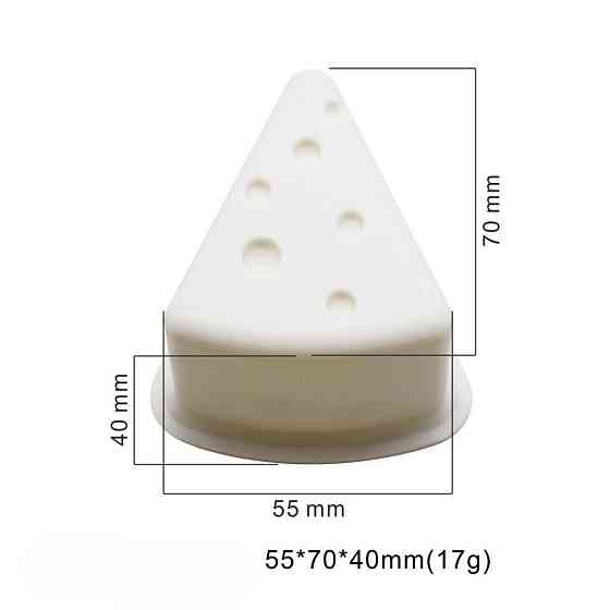 Молд силиконовый Сыр 70 на 55 на 40 мм белый Киев