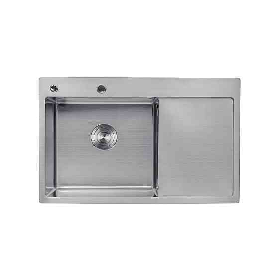Кухонная мойка  с нержавеющей стали Kroner KRP Gebürstet - 78х49LHM  (3/1 мм) Киев