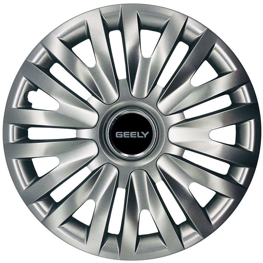 Автомобильные модельные колпаки R13 Geely 103 4шт, SJS, серебристые Киев - изображение 1