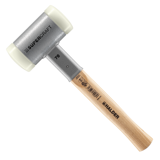 Молоток безінерційний HALDER Supercraft 3366 з дерев'яною ручкою, Ø=70 мм, m=2215 г, І=370 мм (3366.070) Одеса