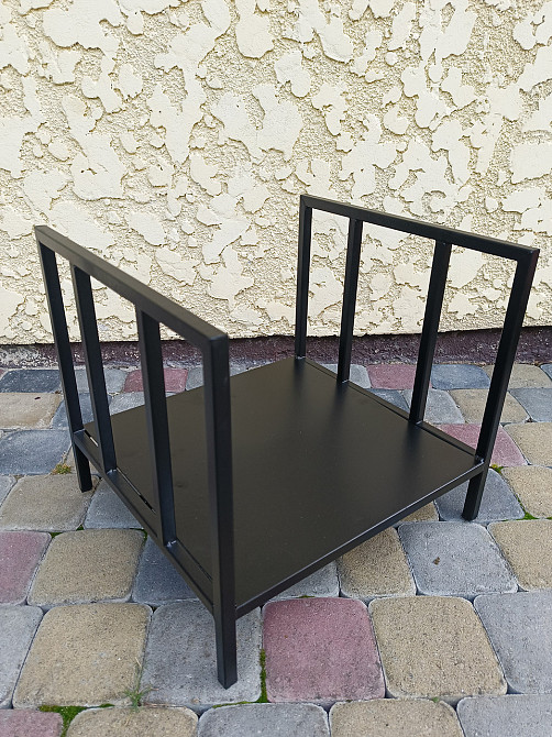 Дровниця кована LOFT для каміну Київ - фото 2