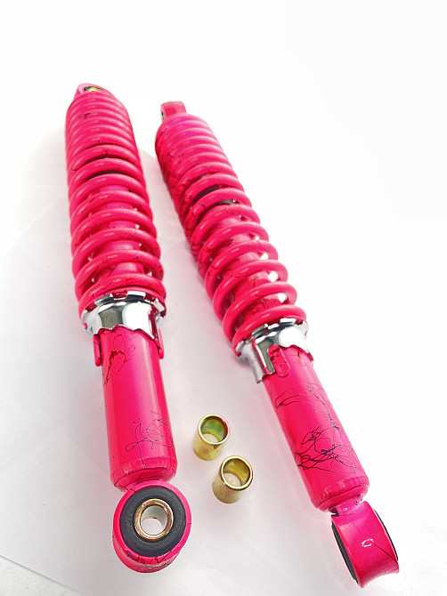Амортизатори (пара) мопед Дельта 33 см (рожевий) Мукачево - фото 1