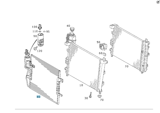 Mercedes-Benz  A1685000454 Радіатор кондиціонера A-class W168 Одеса