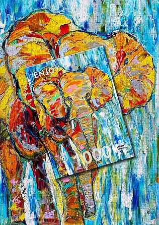 Пазл Різнокольоровий слон - Colorful Elefant (Enjoy-1413) Киев