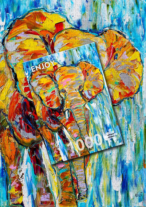 Пазл Різнокольоровий слон - Colorful Elefant (Enjoy-1413) Київ - фото 6
