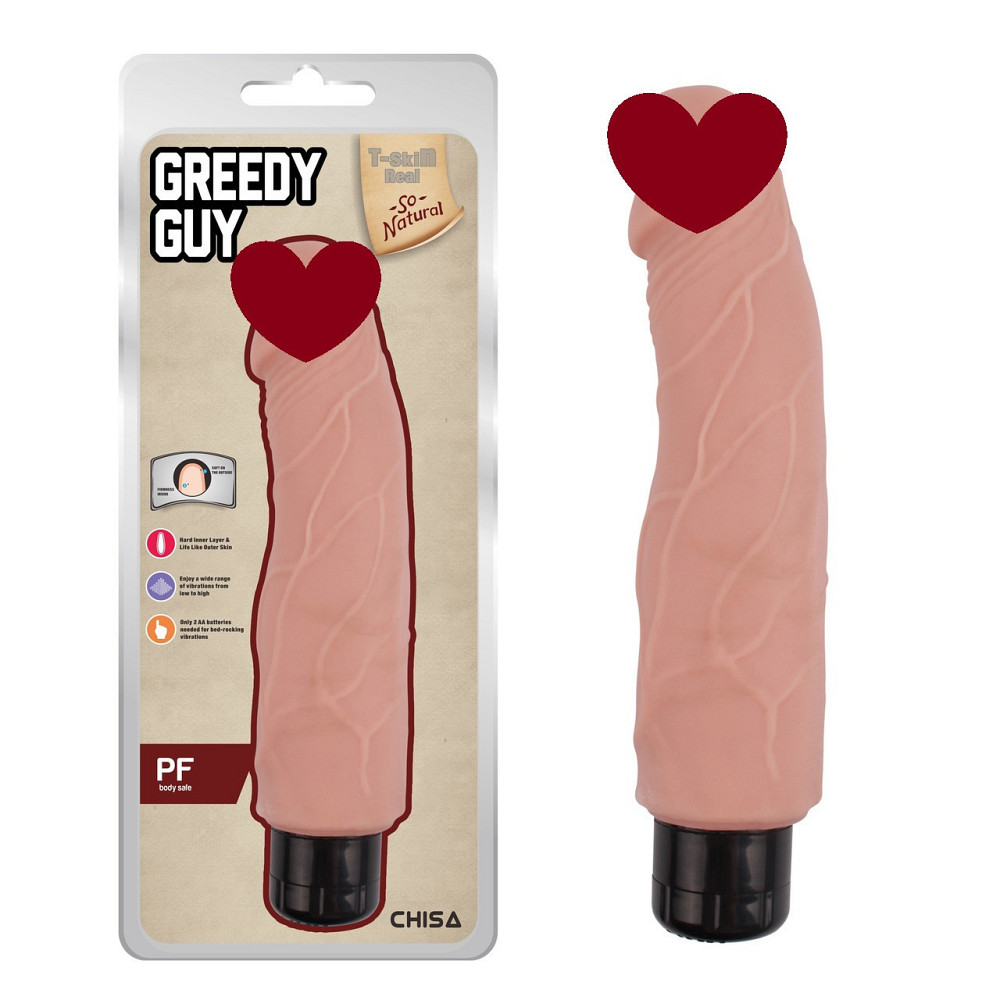 Вибромассажер из киберкожи Chisa T-skin ReaL Greedy Guy на батарейках, бежевый Sex Aura Киев - изображение 1