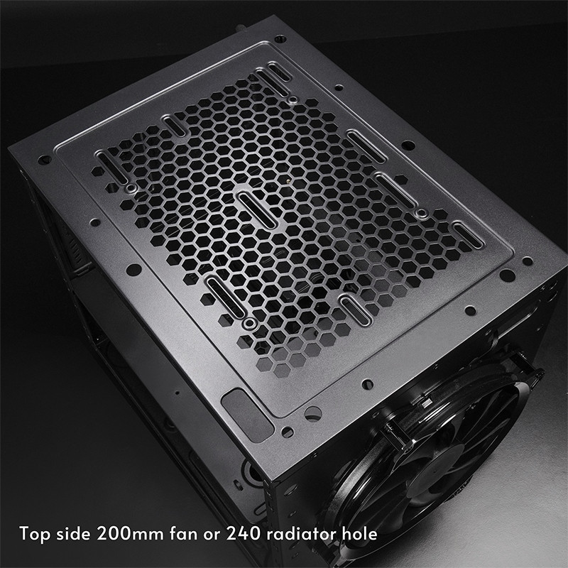 Корпус Chieftec THE CUBE CI-03B-OP, без БЖ, fan 20cm, mATX, Black Вінниця - фото 7