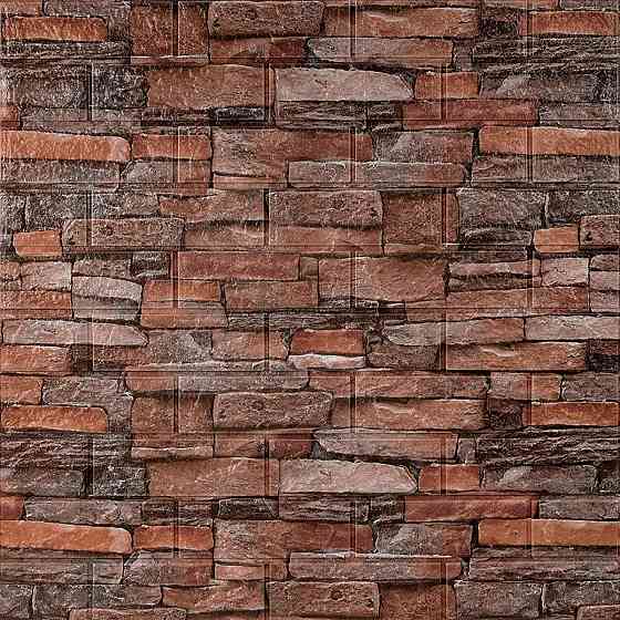 Самоклеюча декоративна 3D панель 700х770х5мм Червона цегла піщаник (058) SW-00000177 Київ