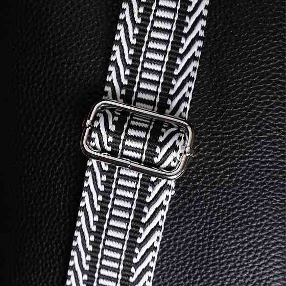 Жіноча сумка на два відділення з натуральної шкіри Vintage 22919 Чорний Київ