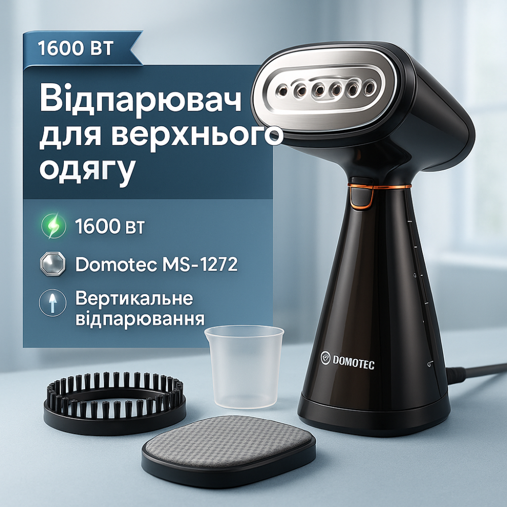 Лучший отпариватель для одежды Domotec MS-1272 1600 Вт, Портативный отпариватель для штор и одежды YB-34 Львов - изображение 12