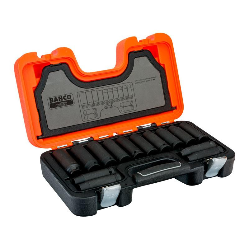 Набор удлиненных ударных головок 1/2'' 10-27мм Bahco 14шт. Одесса - изображение 1