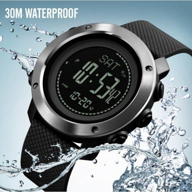 Наручные мужские часы Skmei 1418 Черный Киев - изображение 7