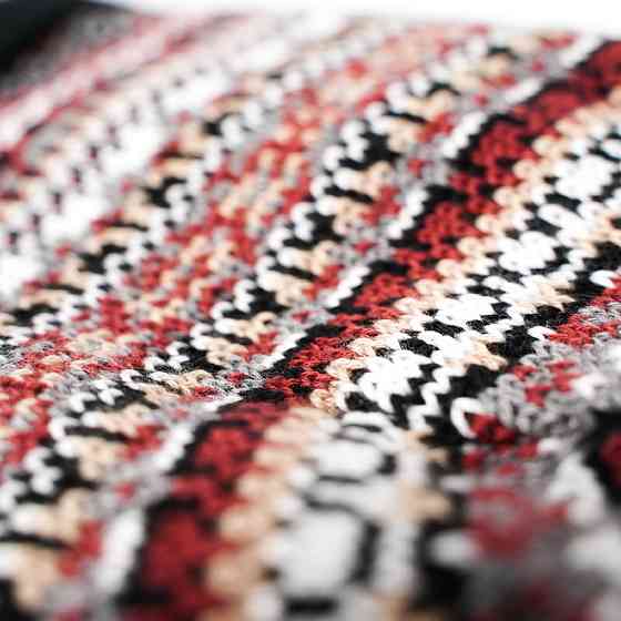 Водонепроницаемая шапка Dexshell Beanie Fair Isle разноцветная Бордовый (L-XL) Винница
