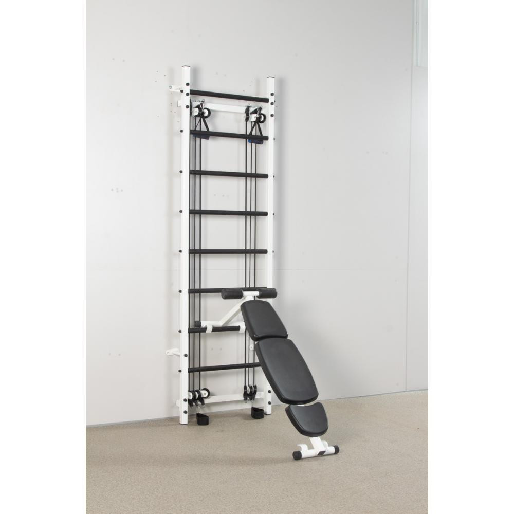 Шведська стінка з еспандерами CrossFullPro біла спортивна для дітей та дорослих посилена металева для сім'ї Кам'янське - фото 3