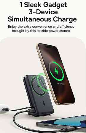 Павербанк Baseus Nomos Magnetic magsafe 10000mAh 45w. Харків