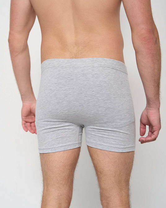 Трусы-шорты мужские однотонные - Tom John 2101-3K XXL, Серый Киев - изображение 5