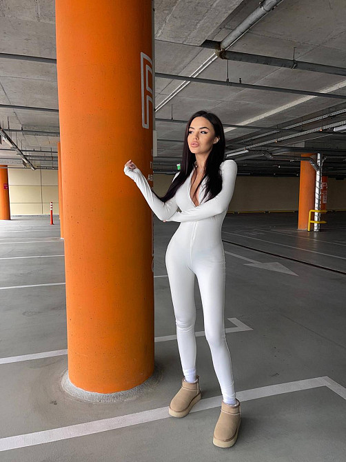 Женский утепленный облегающий комбинезон термо на флисе Молочный, 42/44 Одесса - изображение 3