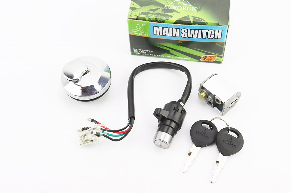 Замки комплект (запалювання, кермо, кришка бака кругла) Київ - фото 1