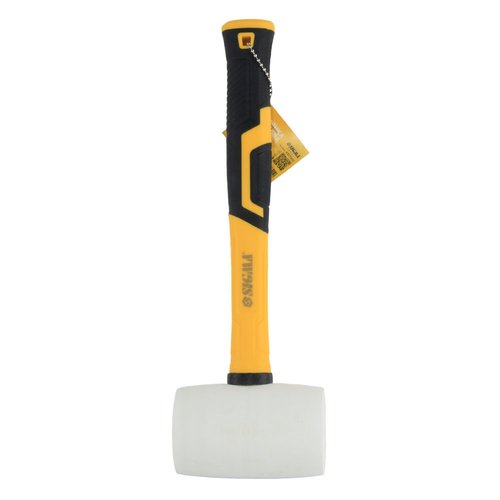 Sigma Киянка резиновая белая 450г фиберглассовая рукоятка SIGMA (4317301) Коломия - фото 2