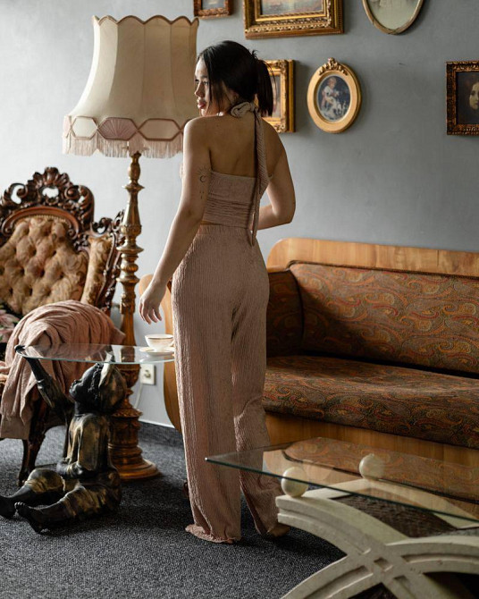 Летний женский костюм вискоза Бежевый L Харьков - изображение 5