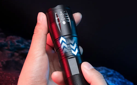 Ліхтарик ручний BAILONG BL-1831-T6, анодований алюміній, 5 режимів роботи Одеса - фото 6