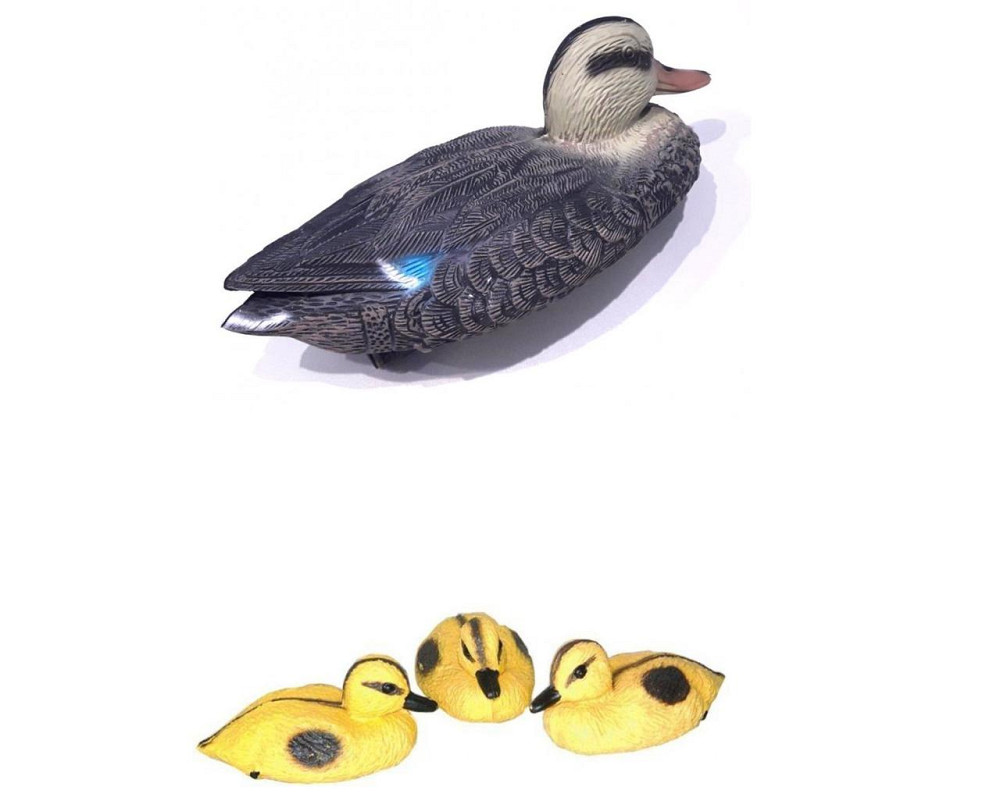 Качка декоративна для ставка 25х10см + Каченята 3 шт. Київ - фото 2
