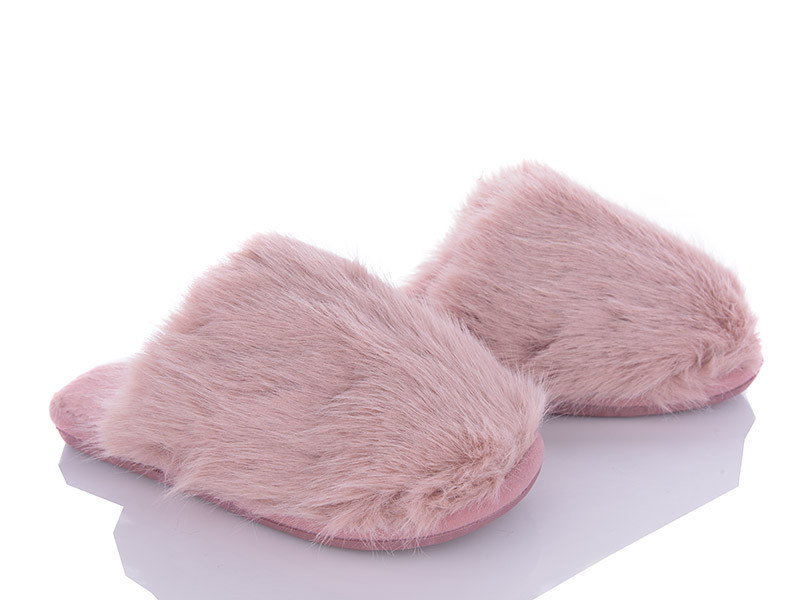 Тапочки женские домашние теплые закрытые меховые розовый Одесса - изображение 5