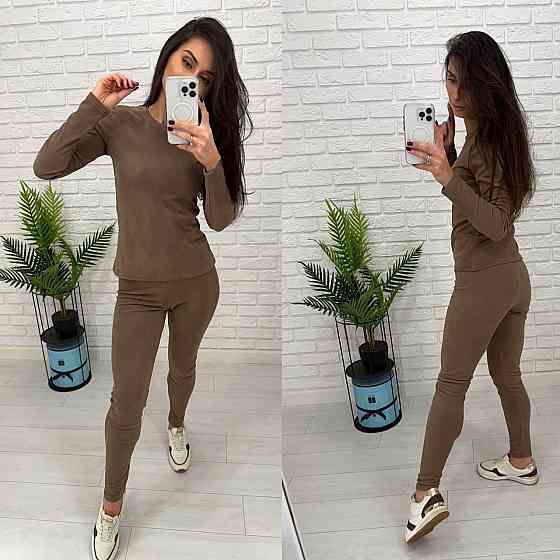 Жіночий теплий термо костюм з трикотажу пума Моко, XXL-XXXL Одеса