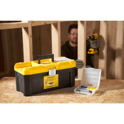 Ящик для інструментів DeWALT ESSENTIA&quot;, 406 х 205 х 195 мм (16&quot;), пластиковий (STST75785-1) Вінниця - фото 4