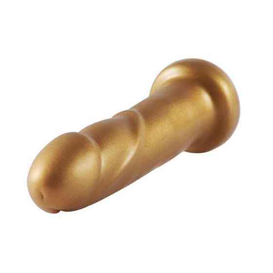 Золотий фалоімітатор Hismith 6.8″ Golden Silicone Dildo, система KlicLok Sex Aura Київ