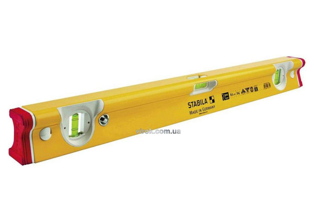Рівень STABILA Type R 300 : L= 61 см. Надміцний профіль R. 3 капсули. 2 метри. шкали, + ковпачки Одеса - фото 1