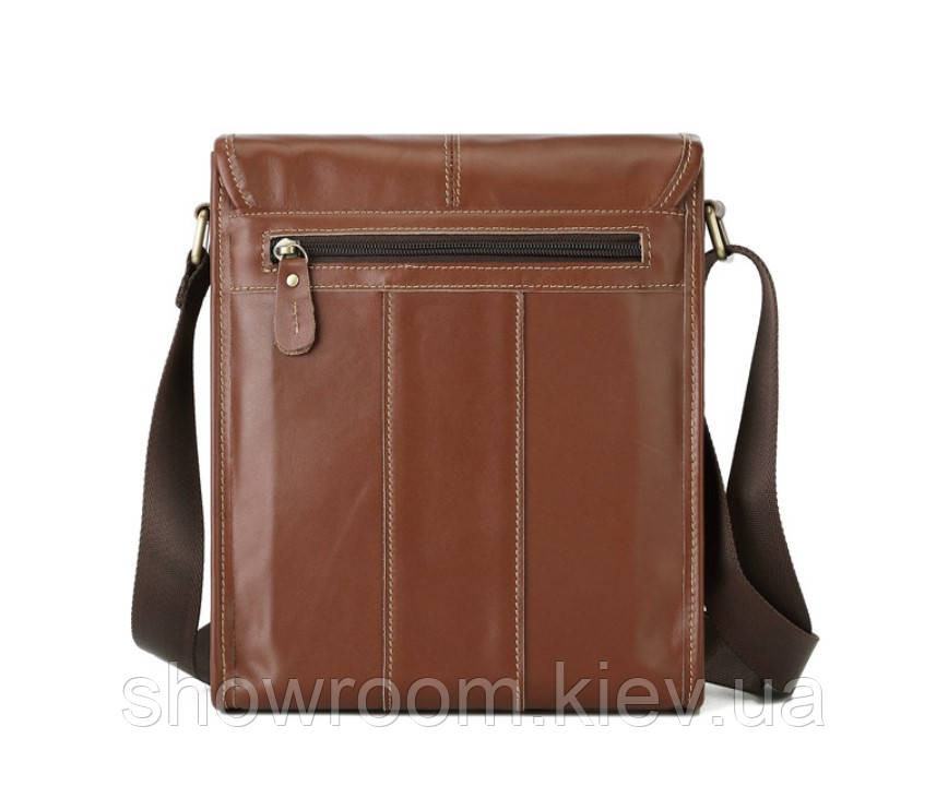 Сумка чоловіча через плече Leather Collection (368) коричнева шкіряна Київ - фото 4