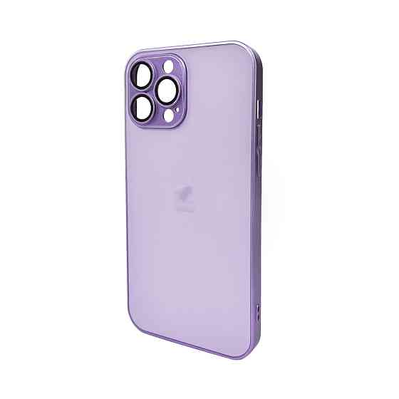 Чохол для смартфона AG Glass Matt Frame Color Logo for Apple iPhone 13 Pro Max Light Purple Київ
