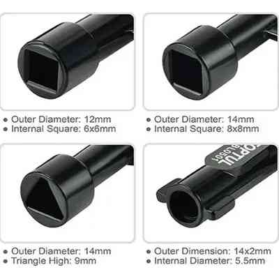 Ключ Toptul від технічних шаф багатофункціональний, 72мм (AEBL0501) Вінниця