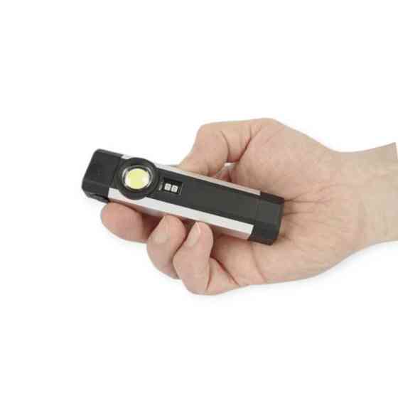 Ліхтар інспекційний багатофункціональний 1+1 led 3w + uf, акб, 2 магніти, зачіп, usb заряд Мукачево