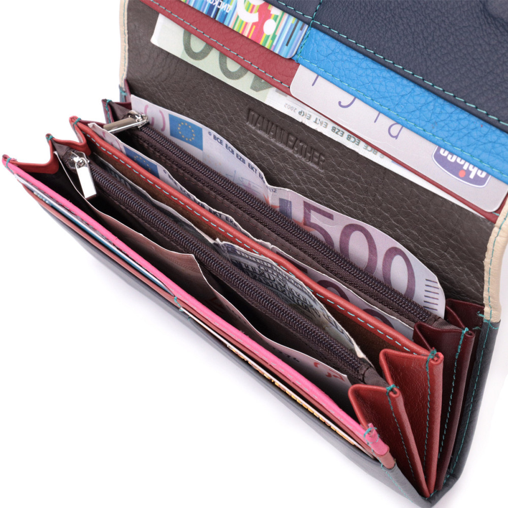 Практичный кошелек для стильных женщин из натуральной кожи ST Leather 22519 Разноцветный Киев - изображение 6