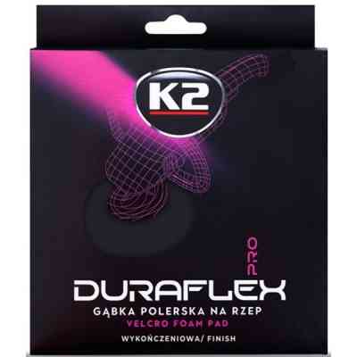 Губка для мытья K2 з липучкою для полірування, чорна (фінішна) (L614) Винница